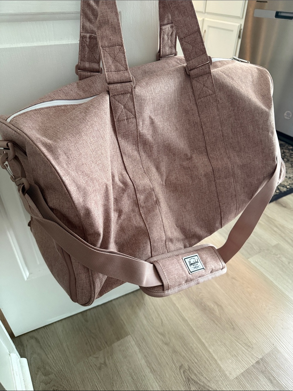 Herschel Supply Company Duffel Bag W/ Shoe Enclosure in Dusky Rose